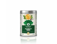 Maharishi Ayurveda Organic Certified Tulsi Green Tea Premium - 100g | Loose Leaf Green Tea with Rama, Krishna & Vana Tulsi | Rich in Antioxidants | Supports Detox, Balance & Wellness