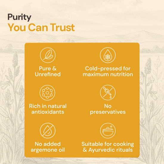 Maharishi Ayurveda Sesame Oil (Til Oil) – Natural Cold-Pressed from White Til Seeds | Pure Edible Oil for Cooking, Skin & Massage | Rich in Omega 3 & 6, Healthy & Chemical-Free 1000 ML