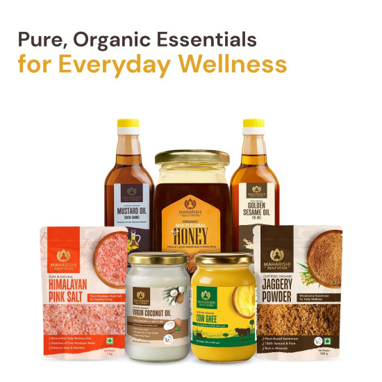 Maharishi Ayurveda Sesame Oil (Til Oil) – Natural Cold-Pressed from White Til Seeds | Pure Edible Oil for Cooking, Skin & Massage | Rich in Omega 3 & 6, Healthy & Chemical-Free 1000 ML