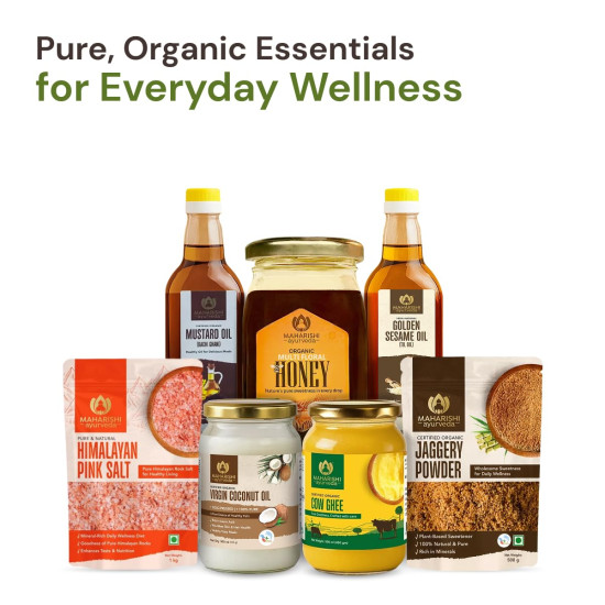 Maharishi Ayurveda Organic Certified Cow Ghee | Traditionally Slow-Crafted from Grass-Fed Cow’s Milk | Supports Digestion, Immunity & Daily Nourishment | 500 ml (Glass Jar) Maharishi Ayurveda Organic Certified Cow Ghee | Traditionally Slow-Crafted from Grass-Fed Cow’s Milk | Supports Digestion, Immunity & Daily Nourishment | 500 ml (Glass Jar)