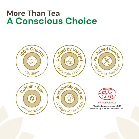 Maharishi Ayurveda Organic Certified Tulsi Green Tea Premium | With Rama, Krishna & Vana Tulsi and Green Tea | Supports Detox, Immunity & Daily Balance | 20 Tea Bags (30g)