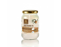 Maharishi Ayurveda Organic Certified Virgin Coconut Oil | Cold-Pressed, Unrefined & Chemical-Free | For Cooking, Skin & Hair Nourishment | 500 ml (Glass Jar)