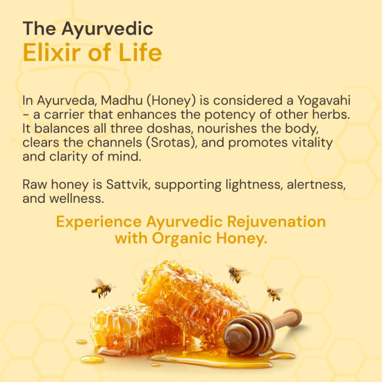 Maharishi Ayurveda Organic Certified Honey | Raw, Unprocessed Honey | Supports Digestion, Immunity & Natural Energy | 250 g (Glass Jar) Maharishi Ayurveda Organic Certified Honey | Raw, Unprocessed Honey | Supports Digestion, Immunity & Natural Energy | 250 g (Glass Jar)