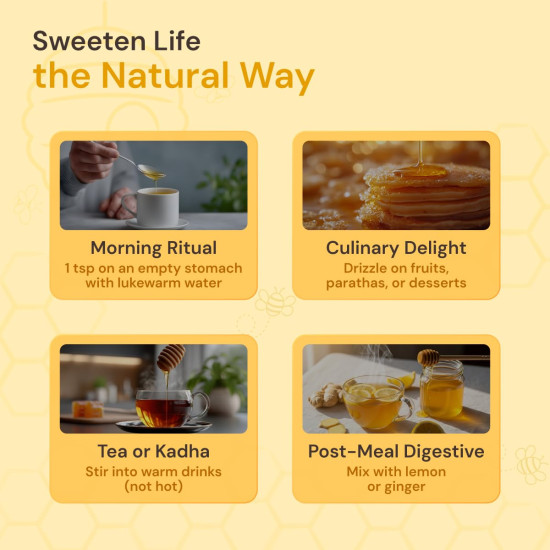 Maharishi Ayurveda Organic Certified Honey | Raw, Unprocessed Honey | Supports Digestion, Immunity & Natural Energy | 250 g (Glass Jar) Maharishi Ayurveda Organic Certified Honey | Raw, Unprocessed Honey | Supports Digestion, Immunity & Natural Energy | 250 g (Glass Jar)