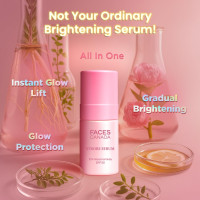 FACES CANADA Strobe Serum - 27ml | Brightening Serum + Strobe Cream + SPF 30 Sunscreen | 10% Niacinamide | Removes Dark Spots & Hyperpigmentation | GlowLift Complex | Instant Glow