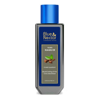 Blue Nectar Clove Oil Pulling for Mouth | Ayurvedic Mouth Wash for Oral Care | Natural Coconut Oil for Oral Care & Fresh Breath | Alcohol Free Mouthwash (9 Herbs, 100ml)