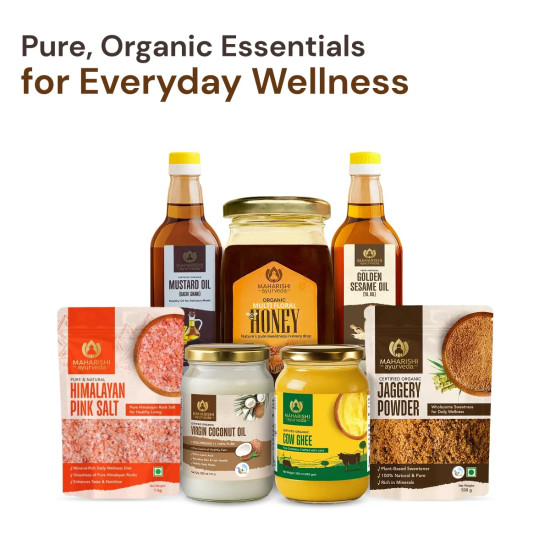 Maharishi Ayurveda Organic Certified Jaggery Powder | Pure Sugarcane Gur, Unrefined & Sulphur-Free | Supports Digestion, Sustained Energy & Mineral Intake | 500 g