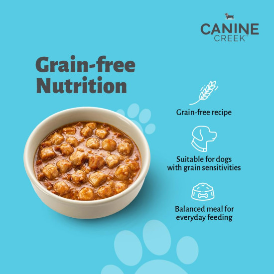 Canine Creek Real Chicken Gravy for Adult Wet Dog Food, 70gm Each (Pack of 1)