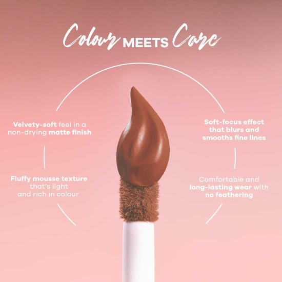 Earth Rhythm Lip Nectar Matte Liquid Lipstick, Weightless, Never Drying, No Mineral Oil 5g - Cocoa