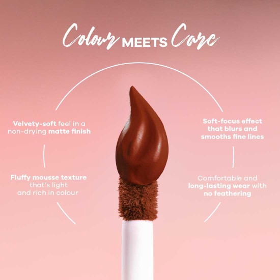 Earth Rhythm Lip Nectar Matte Liquid Lipstick, Weightless, Never Drying, No Mineral Oil 5g - Cherry