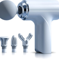 RAEMAO Charge Go Massage Gun | Body Massager for Pain Relief | Massage Gun for Back Leg & Full Body | Body, Neck, Shoulders, Back, Arms & Feet Massager | 4 Specialized Heads For Full Body Pain Relief (Multi Colour)