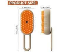 Bekin 4‑in‑1 Pet Grooming Set – Bath Brush Steam Brush 3 in 1 Water Brush Brush + Silicone Bath & Massage Tool + Adjustable Rubber Bath Scrubber + Ergonomic Nail Clippers – for Dogs & Cats