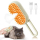 Bekin 4‑in‑1 Pet Grooming Set – Bath Brush Steam Brush 3 in 1 Water Brush Brush + Silicone Bath & Massage Tool + Adjustable Rubber Bath Scrubber + Ergonomic Nail Clippers – for Dogs & Cats