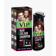 VIP Natural Hair Colour Shampoo | 180ml Brown | Ammonia-Free | Covers Grey Hair | 3-in-1 Hair Color, Cleanser AND Conditioner