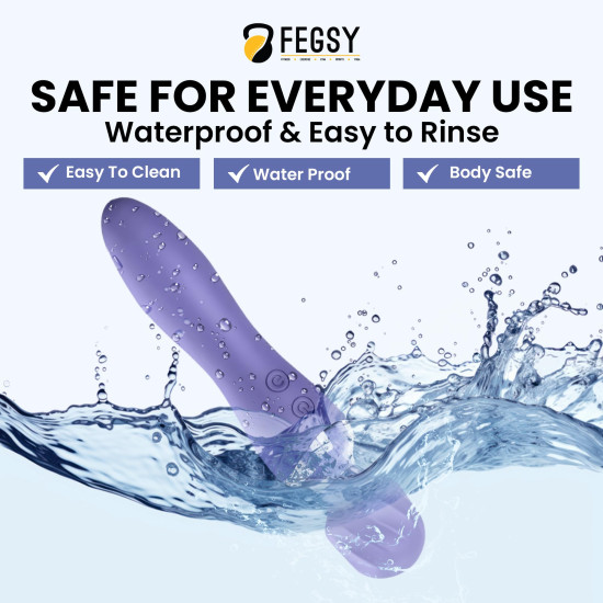 FEGSY Dual Heads Massager Machine for Pain Relief, Rechargeable Wireless Body Massager with Medical Grade Silicone (Purple)