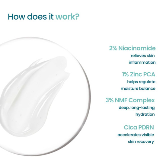 WishCare 2:1:3 NMF Water Gel Moisturizer for Oily & Sensitive Skin | Oil-Free Moisturizer For Acne Prone Skin | With Niacinamide, Zinc PCA & NMF | Controls Oil & Hydrates | For Men & Women | 50ml