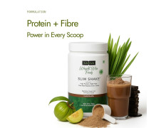 Kapiva Chocolate Slim Shake - Meal Replacement Drink Powered With 7 Ayurvedic Herbs For Healthy Weight Control & Management