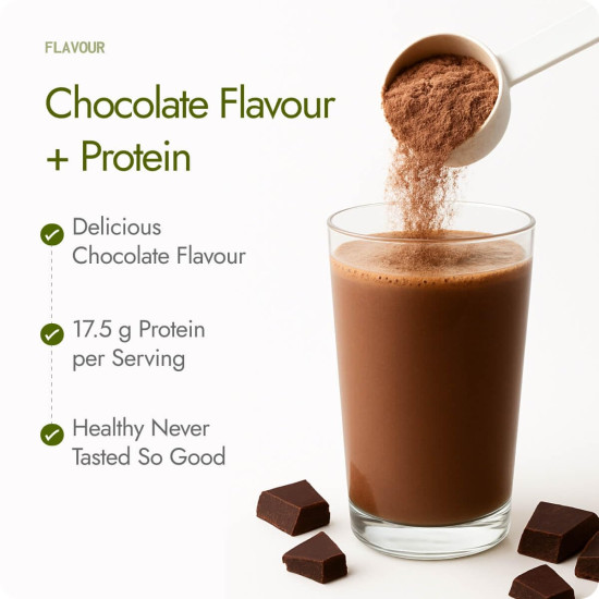 Kapiva Chocolate Slim Shake - Meal Replacement Drink Powered With 7 Ayurvedic Herbs For Healthy Weight Control & Management