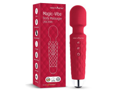 HealthSense Cordless Full Body Massager Machine for Pain Relief, Handheld Back Massage Machine with Medical Grade Silicone, Fast Charging, 8 Speeds, 20 Modes & 1 Year Warranty | Magic Vibe HM260