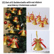 100 Pcs Christmas Tree Decoration Ornaments Set | Hanging Ornaments Props| Christmas Decoration Items for Home Office (Balls, Bells, Gifts, Drums, Stars, Candy Sticks, Pines, Santa Claus)(Pack of 100)