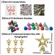 100 Pcs Christmas Tree Decoration Ornaments Set | Hanging Ornaments Props| Christmas Decoration Items for Home Office (Balls, Bells, Gifts, Drums, Stars, Candy Sticks, Pines, Santa Claus)(Pack of 100)