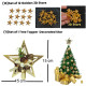 100 Pcs Christmas Tree Decoration Ornaments Set | Hanging Ornaments Props| Christmas Decoration Items for Home Office (Balls, Bells, Gifts, Drums, Stars, Candy Sticks, Pines, Santa Claus)(Pack of 100)