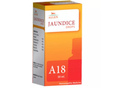 Allen A18 Homeopathy Jaundice Drops, 30ml Liquid Homeopathic Medicine for Digestive Health