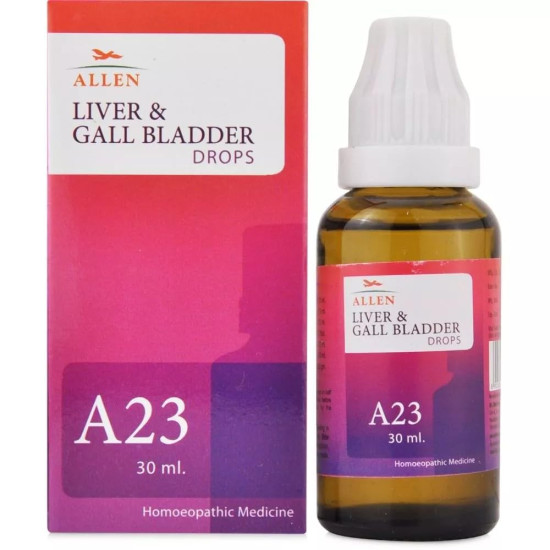 Allen A23 Homeopathy Liver & Gall Bladder Drops, 30 ml