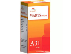 Allen Homeopathy A31 Warts Drops, 30ml
