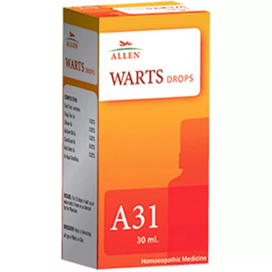 Allen Homeopathy A31 Warts Drops, 30ml