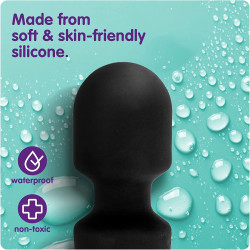 FEGSY Full Body Massager for Women & Men, Rechargeable Wireless Massager Machine for Pain Relief, Handheld Massager with Medical Grade Silicone, 8 Speeds, 20 Modes (Black+)