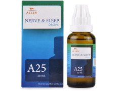 Allen Homeopathy A25 Nerve & Sleep Drops, Homeopathic Medicine, 30ml