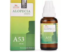 Allen Homeopathy A53 Alopecia Drops, Homeopathic Medicine, Clear Liquid, 30ml