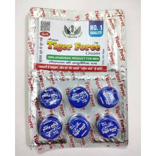 Tiger King Cream 2gm x 6 Pack | Ayurvedic Male Wellness Cream