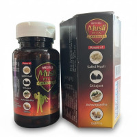 Musli Plus Capsules with Safed Musli, Shilajeet, Ashwagandha and Gokhru, Ayurvedic Stamina Booster, 60 Capsules, 100% Natural