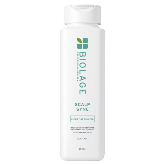 Biolage Scalp Sync Clarifying Shampoo, Soothed and Hydrated Scalp for up to 72 hours*, Enriched with Fermented Tea & Glycolic Acid, for Men and Women