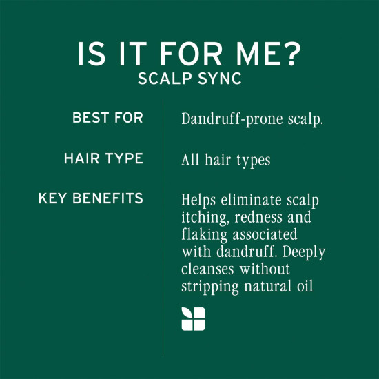 Biolage Scalp Sync Anti-Dandruff Shampoo 200ml, Helps Remove Dandruff & Balances Scalp upto 72 hrs* Enriched with Piroctone Olamine | For Men and Women I Vegan & Cruelty-Free