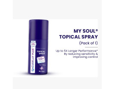 My Soul Topical Non-Transferable Spray for Men | Easy-to-Use External Spray | Quick-Dry Formula | Skin-Friendly & Dermatologically Tested | Compact Bottle for Convenient Personal Care (10 g)