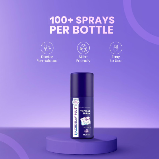 My Soul Topical Non-Transferable Spray for Men | Easy-to-Use External Spray | Quick-Dry Formula | Skin-Friendly & Dermatologically Tested | Compact Bottle for Convenient Personal Care (10 g) My Soul Topical Non-Transferable Spray for Men | Easy-to-Use External Spray | Quick-Dry Formula | Skin-Friendly & Dermatologically Tested | Compact Bottle for Convenient Personal Care (10 g)