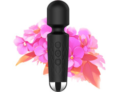 RONXS Full Body Massager for Women & Men, Rechargeable Wireless Machine for Pain Relief, Handheld Personal Massager Vibrator with Medical Grade Silicone, 8 Speeds, 20 Modes (Perosnal Massager)