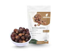 VEDNIRA Natural Soap Nut 100g Aritha/Reetha/Ritha/Soapnuts/Poonthikottai (Sapindus Mukorossi) | Raw Dried Hair Wash Herb for Dandruff Control, Hair Growth & Smooth Shiny Hair | Chemical Free