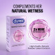 Durex Naturals Smooth Glide Condoms for Men - 3 Count | with 2X Water-Based Lubricant | Ultra Thin