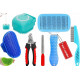 6 in 1 Pet Grooming Kit for Dog and Cat with Shedding Brush Nail Clipper Bath Brush Flea Comb and Complete Grooming Tools Set for Home Pet Hair Care Fur Cleaning and Professional Daily Pet Grooming Use