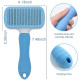 6 in 1 Pet Grooming Kit for Dog and Cat with Shedding Brush Nail Clipper Bath Brush Flea Comb and Complete Grooming Tools Set for Home Pet Hair Care Fur Cleaning and Professional Daily Pet Grooming Use