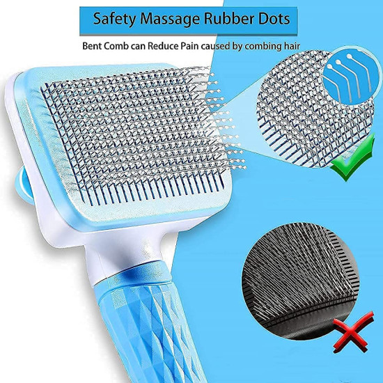 6 in 1 Pet Grooming Kit for Dog and Cat with Shedding Brush Nail Clipper Bath Brush Flea Comb and Complete Grooming Tools Set for Home Pet Hair Care Fur Cleaning and Professional Daily Pet Grooming Use