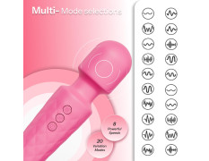 ZYLLION Massager for Full Body Pain Relief | Rotatable Head & Quiet | USB Rechargeable Wireless Body Massager for Women | Waterproof Medical Grade Silicon | For Neck, Back, Shoulders, Legs & More