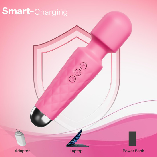 ZYLLION Massager for Full Body Pain Relief | Rotatable Head & Quiet | USB Rechargeable Wireless Body Massager for Women | Waterproof Medical Grade Silicon | For Neck, Back, Shoulders, Legs & More