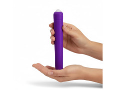 ZYLLION Blush Vibrating Stick Personal Massager – Purple | Ergonomic Design | Multiple Vibration Modes | Quiet & Portable