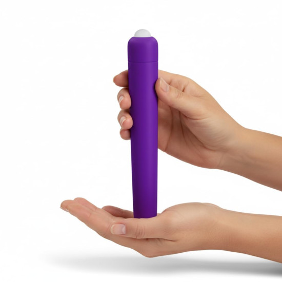 ZYLLION Blush Vibrating Stick Personal Massager – Purple | Ergonomic Design | Multiple Vibration Modes | Quiet & Portable