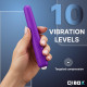 ZYLLION Blush Vibrating Stick Personal Massager – Purple | Ergonomic Design | Multiple Vibration Modes | Quiet & Portable